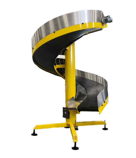 All-purpose spiral conveyor for medium to large products